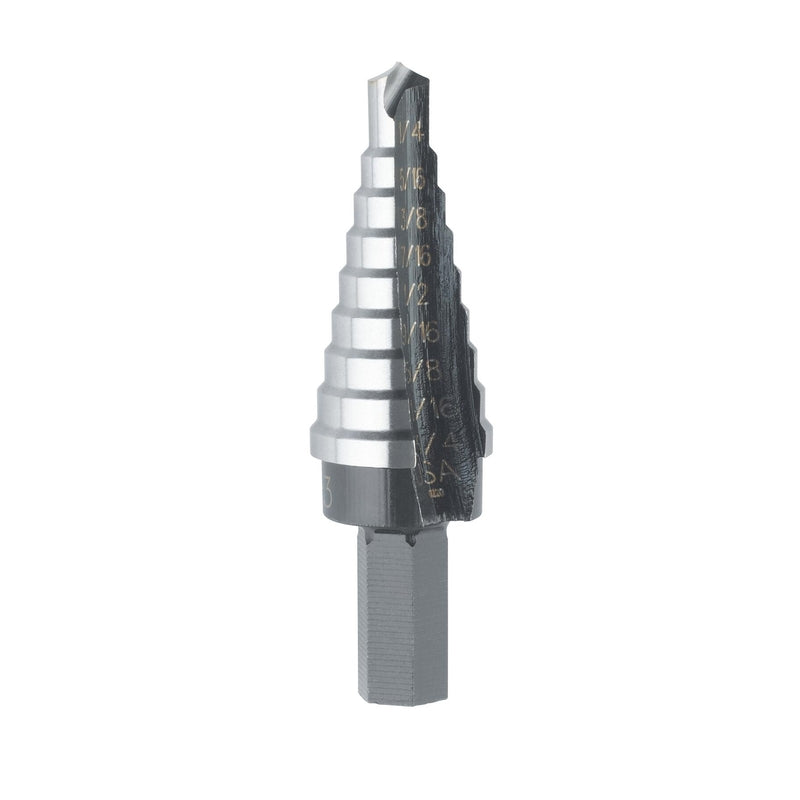 IRWIN - Irwin Unibit 1/4 to 3/4 in. X 6 in. L High Speed Steel Step Drill Bit Square Shank 1 pc