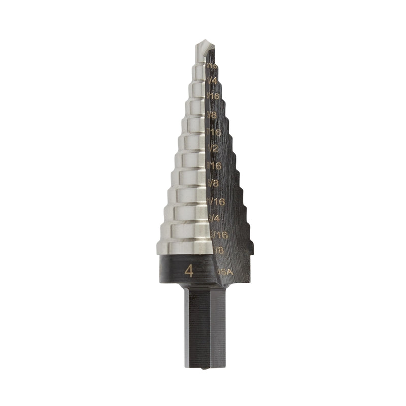 IRWIN - Irwin Unibit 3/16 to 7/8 in. X 6 in. L High Speed Steel Step Drill Bit Square Shank 1 pc