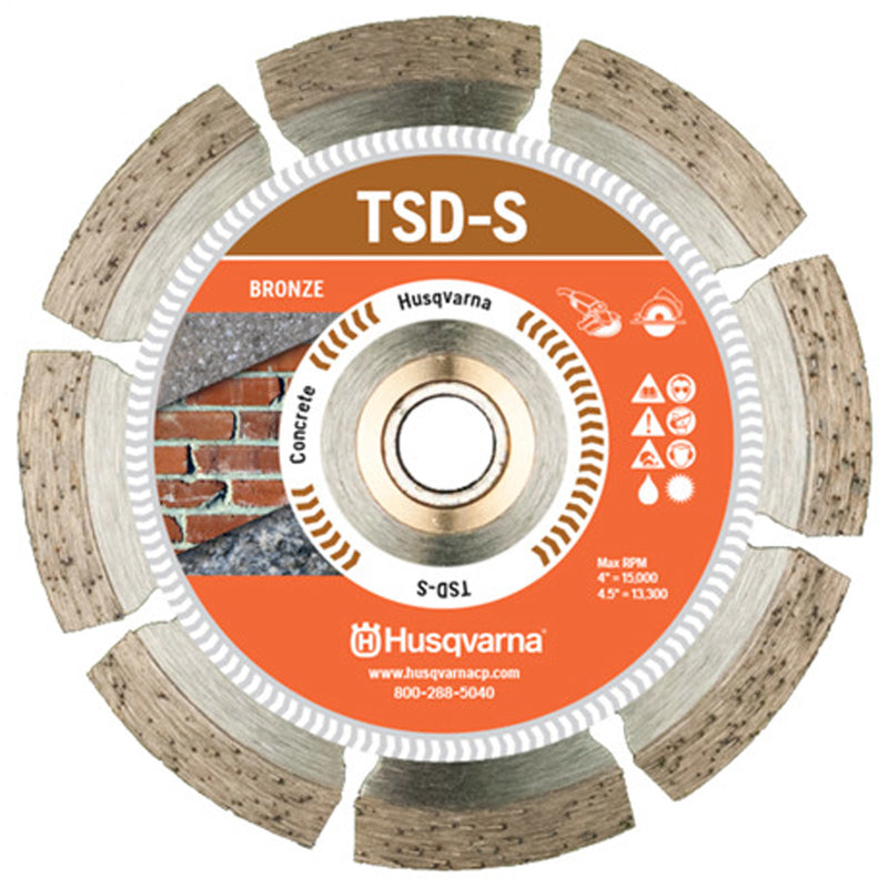 HUSQVARNA - Husqvarna Tacti-Cut Dri Disc 4-1/2 in. D X 7/8 in. Steel Segmented Rim Diamond Saw Blade 1 pk