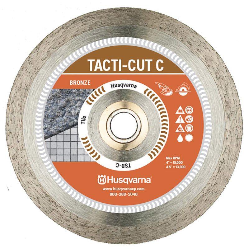 HUSQVARNA - Husqvarna Tacti-Cut Dri Disc 7 in. D X 5/8 in. Steel Continuous Rim Diamond Saw Blade 1 pk