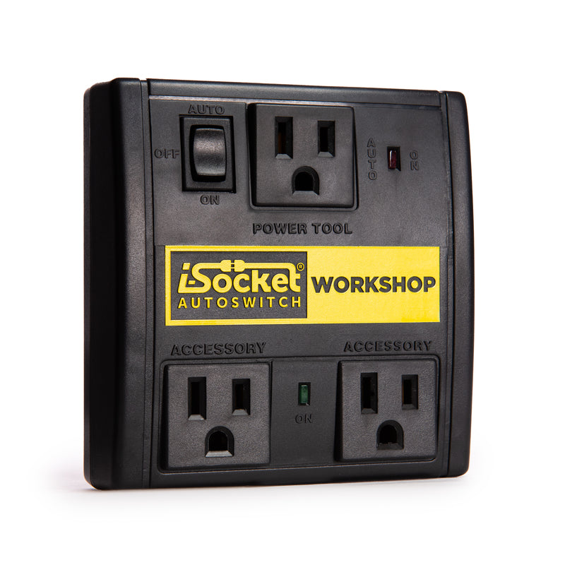 I-SOCKET - i-Socket Autoswitch Workshop Dust Control Switch Black 1 pk