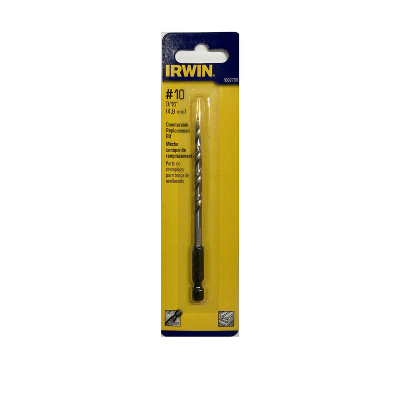 IRWIN - Irwin #10 X 3/16 in. D High Speed Steel Countersink Replacement Bit 1 pc