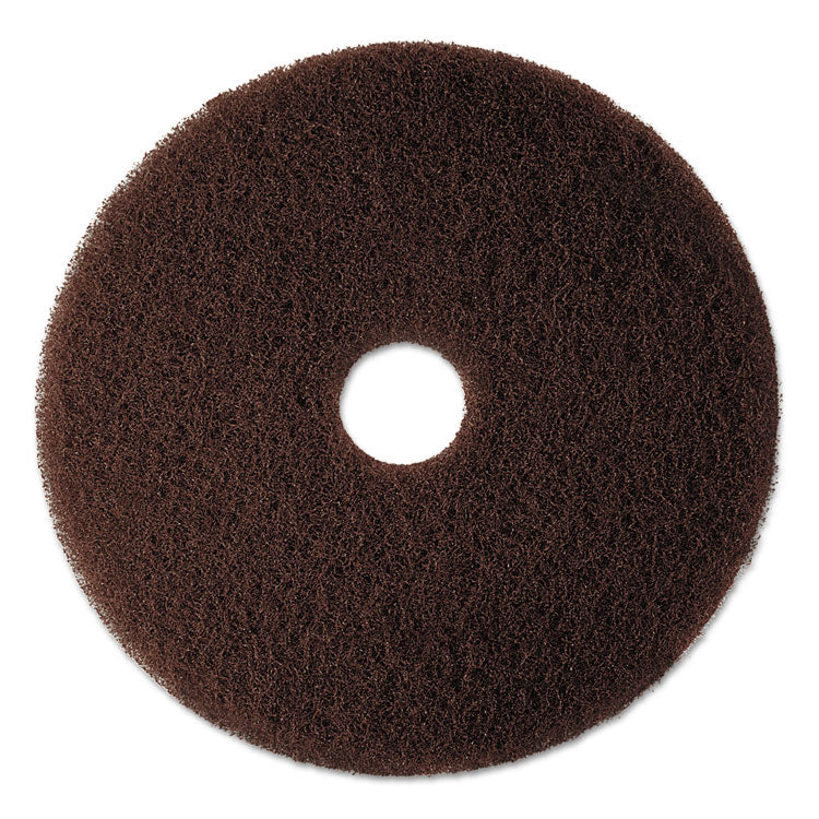 3M - Low-Speed High Productivity Floor Pad 7100, 20" Diameter, Brown, 5/Carton