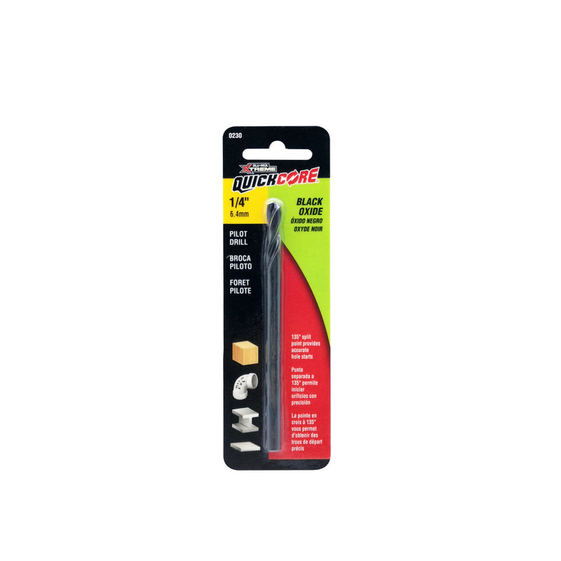 BLU-MOL XTREME - Blu-Mol Xtreme QuickCore 1/4 in. Bi-Metal Hole Saw Pilot Bit 1 pc