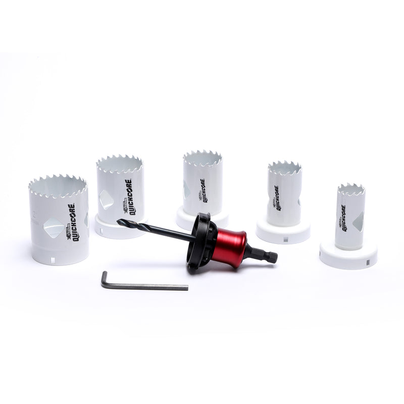BLU-MOL XTREME - Blu-Mol Xtreme QuickCore Bi-Metal Hole Saw Set 7 pc
