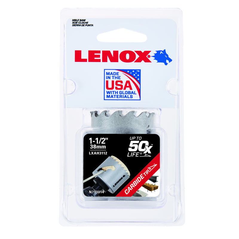 LENOX - Lenox Speed Slot 1-1/2 in. Carbide Tipped Hole Saw