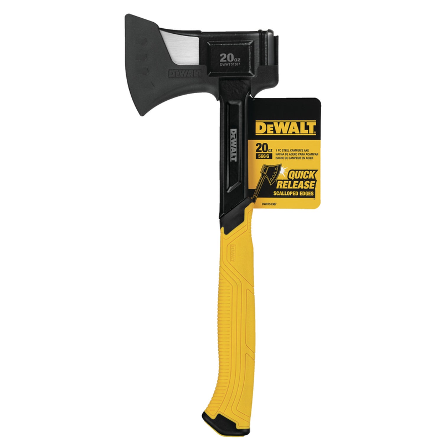 DeWalt 20 oz Steel Camper's Axe Steel Handle 14 in. - Case of 2