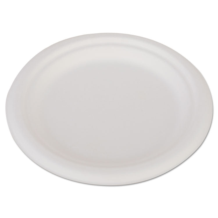 SCT - ChampWare Heavyweight Bagasse Dinnerware, Plate, 6", White, 1,000/Carton