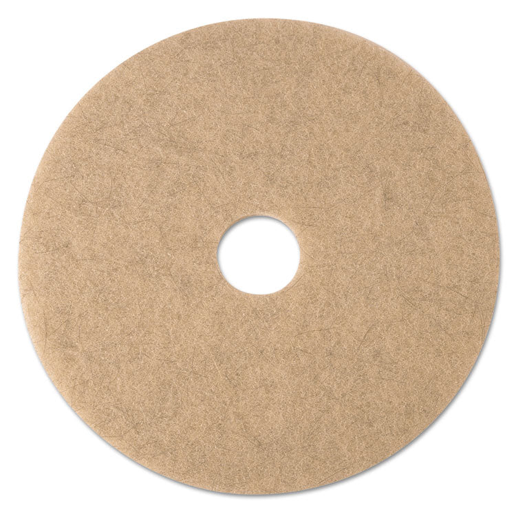 3M - Ultra High-Speed Natural Blend Floor Burnishing Pads 3500, 21" Diameter, Tan, 5/Carton