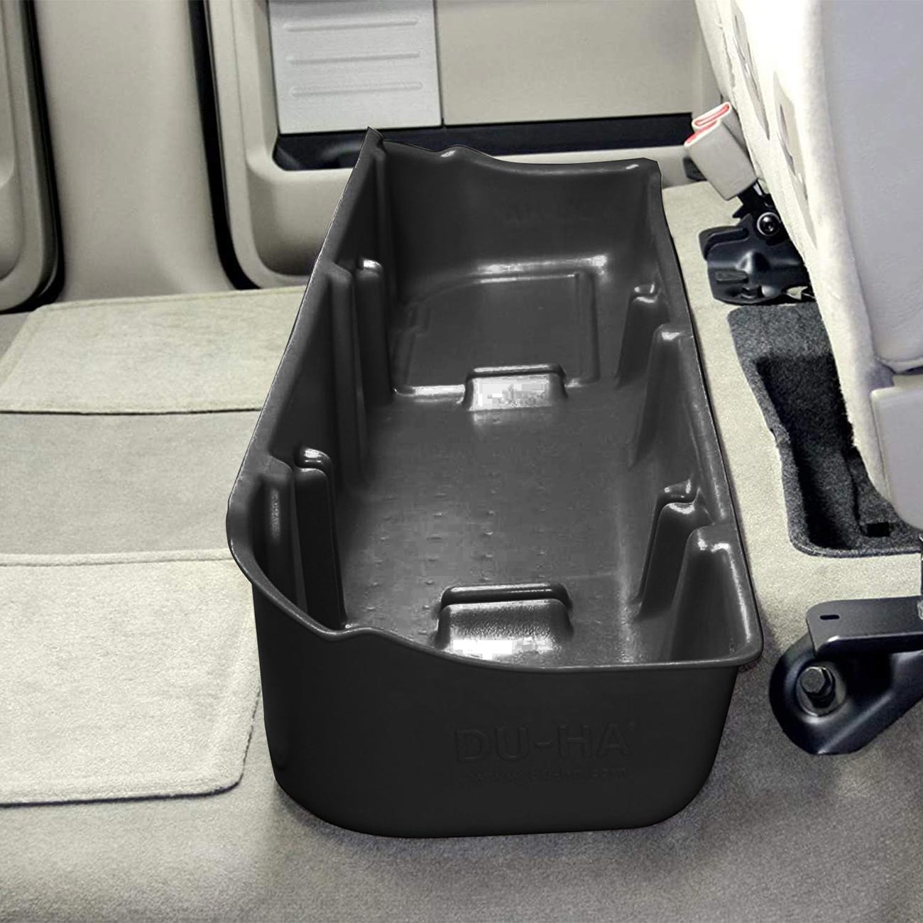 DU-HA Under Seat Storage Fits 09-14 Ford F-150 SuperCrew without Subwoofer Black