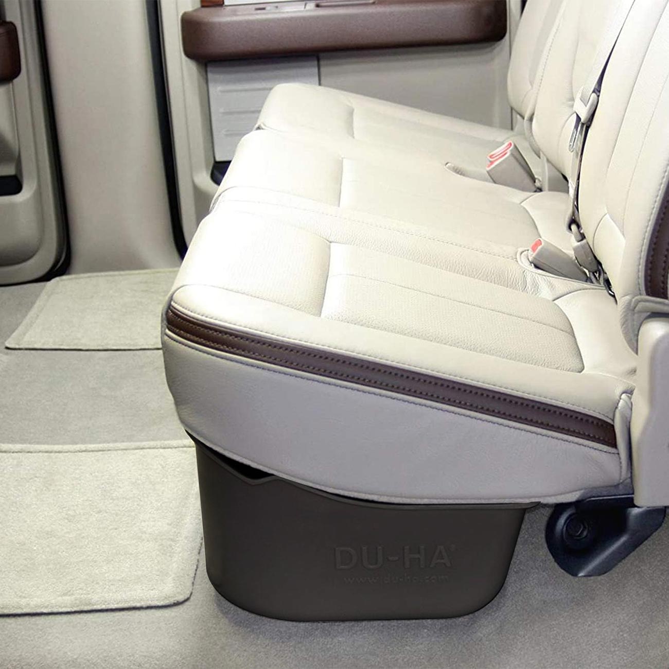 DU-HA Under Seat Storage Fits 09-14 Ford F-150 SuperCrew without Subwoofer Black