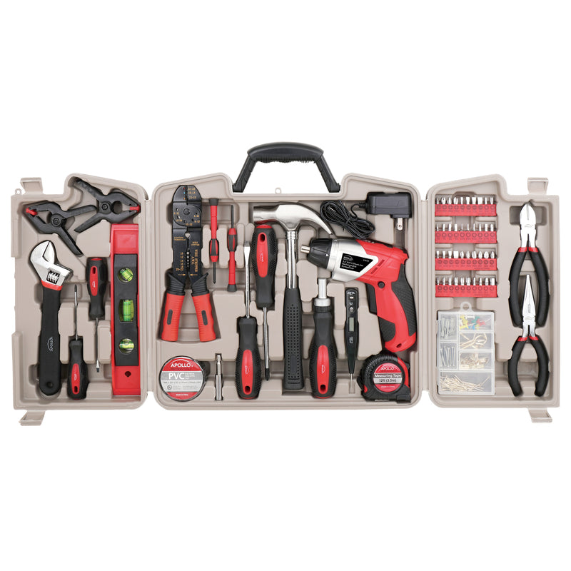 APOLLO TOOLS - Apollo Tools Household Tool Kit 161 pc