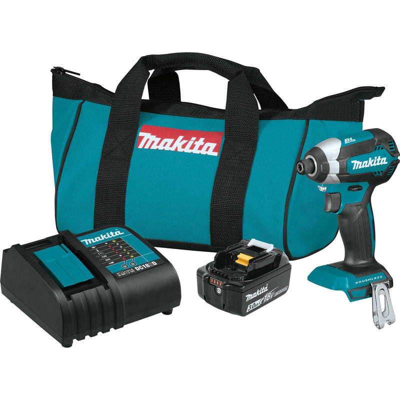 MAKITA - Makita 18V LXT 1/4 in. Cordless Brushless Impact Driver Kit (Battery & Charger)