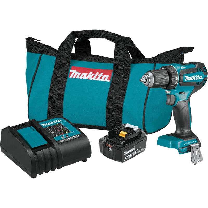 MAKITA - Makita 18V LXT 1/2 in. Brushless Cordless Drill/Driver Kit (Battery & Charger)