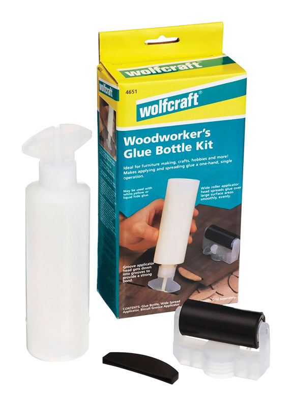 WOLFCRAFT - Wolfcraft Plastic Glue Roller Bottle 8 oz