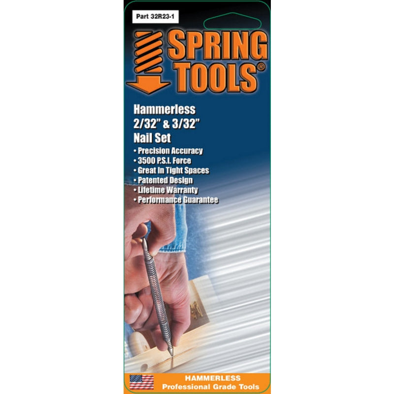 SPRING TOOLS - Spring Tools 2/32 & 3/32 in. Double Ended Nail Set 1 pc