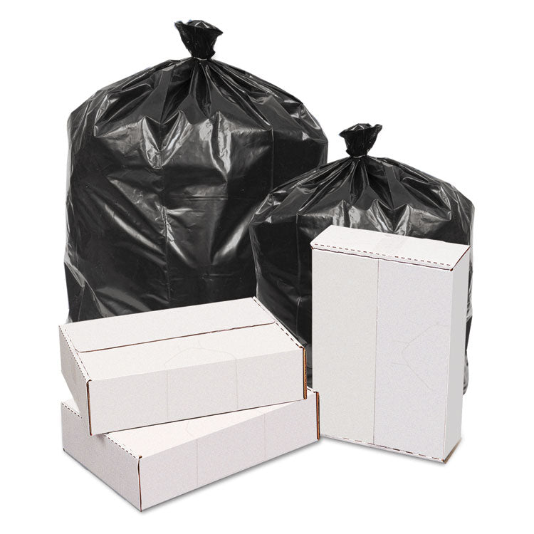 GEN - Waste Can Liners, 60 gal, 1.6 mil, 38" x 58", Black, 100/Carton