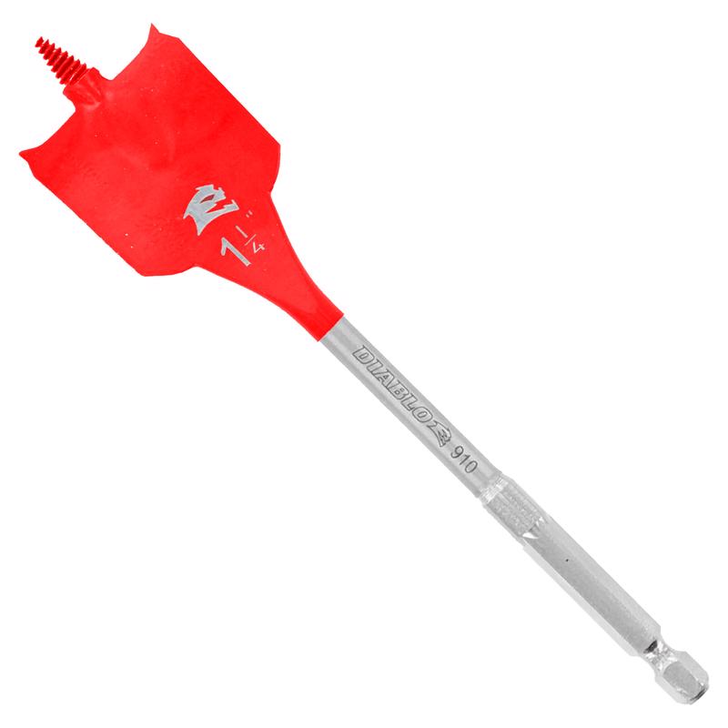 DIABLO - Diablo 1-1/4 in. X 6 in. L High Speed Steel Clean Wood Spade Bit Hex Shank 2 pk