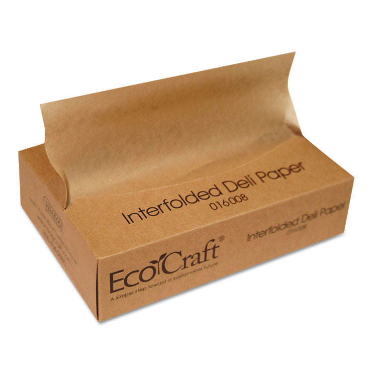 Bagcraft - EcoCraft Interfolded Soy Wax Deli Sheets, 8 x 10.75, 500/Box, 12 Boxes/Carton