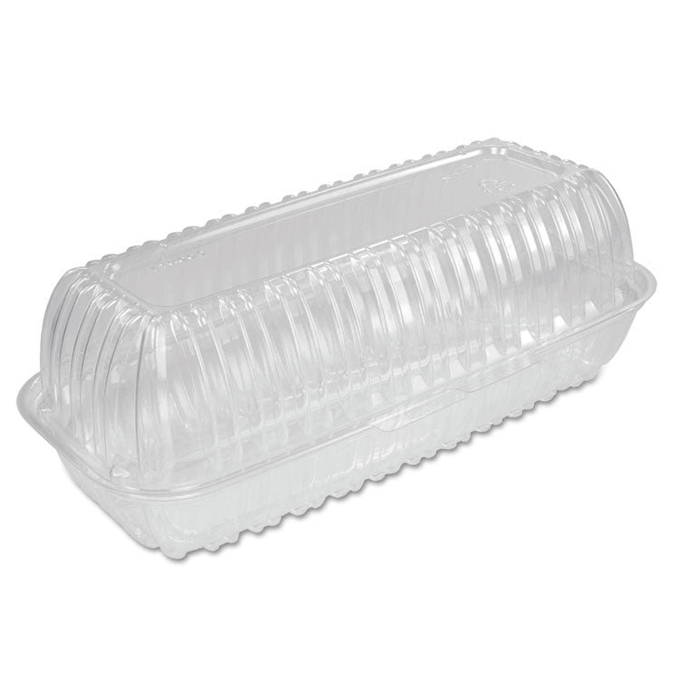 Dart - Showtime Clear Hinged Containers, Hoagie Container, 29.9 oz, 5.1 x 9.9 x 3.5, Clear, Plastic, 100/Bag 2 Bags/Carton