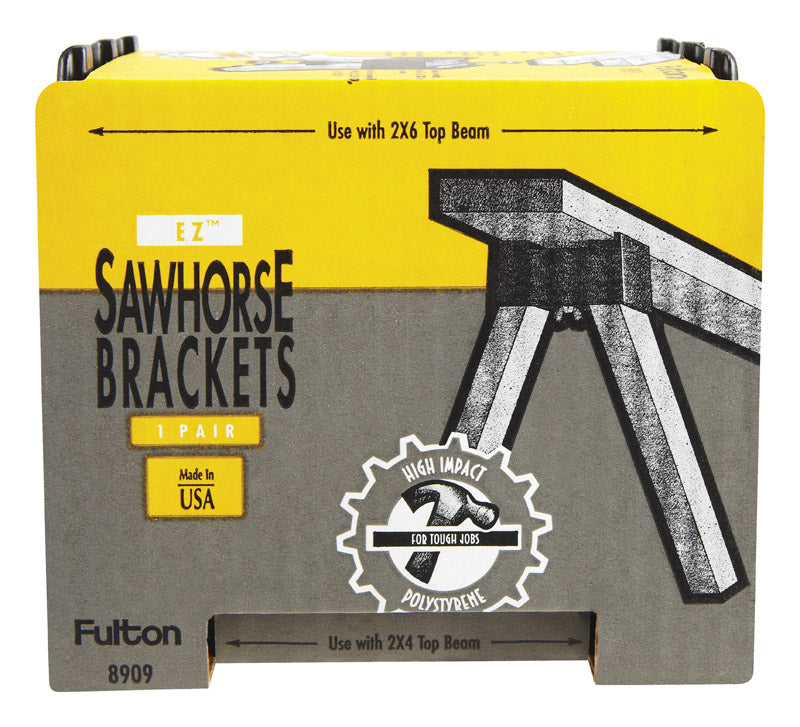 FULTON - Fulton Spee Dee 2 in. H X 4 in. W Sawhorse Brackets 500 lb. cap. 1 pk