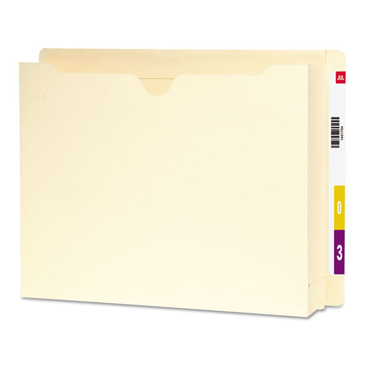 Smead - Heavyweight End Tab File Jacket with 2" Expansion, Straight Tab, Letter Size, Manila, 25/Box