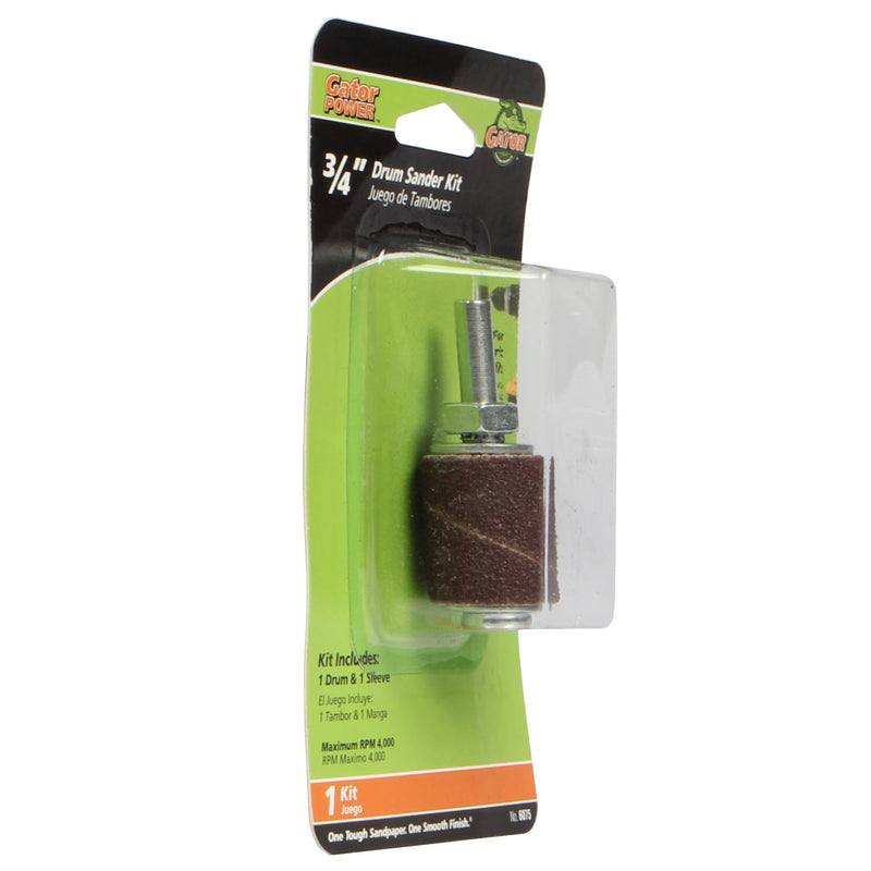 GATOR - Gator 3/4 in. D X 3/4 in. L Aluminum Oxide Drum Sander Kit 50 Grit Coarse 1 pc