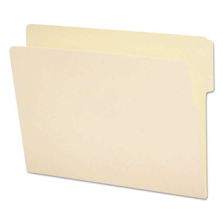 Smead - Heavyweight Manila End Tab Folders, 9" High Front, 1/3-Cut Tabs: Top, Letter Size, 0.75" Expansion, Manila, 100/Box