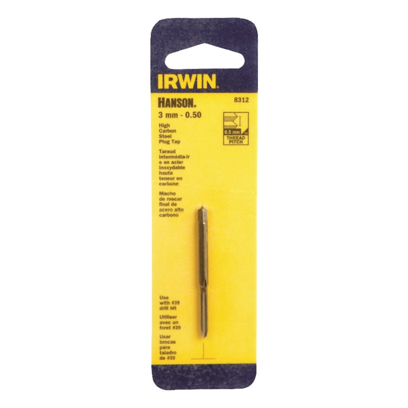 IRWIN - Irwin Hanson High Carbon Steel Metric Plug Tap 3 - 0.50 mm 1 pc