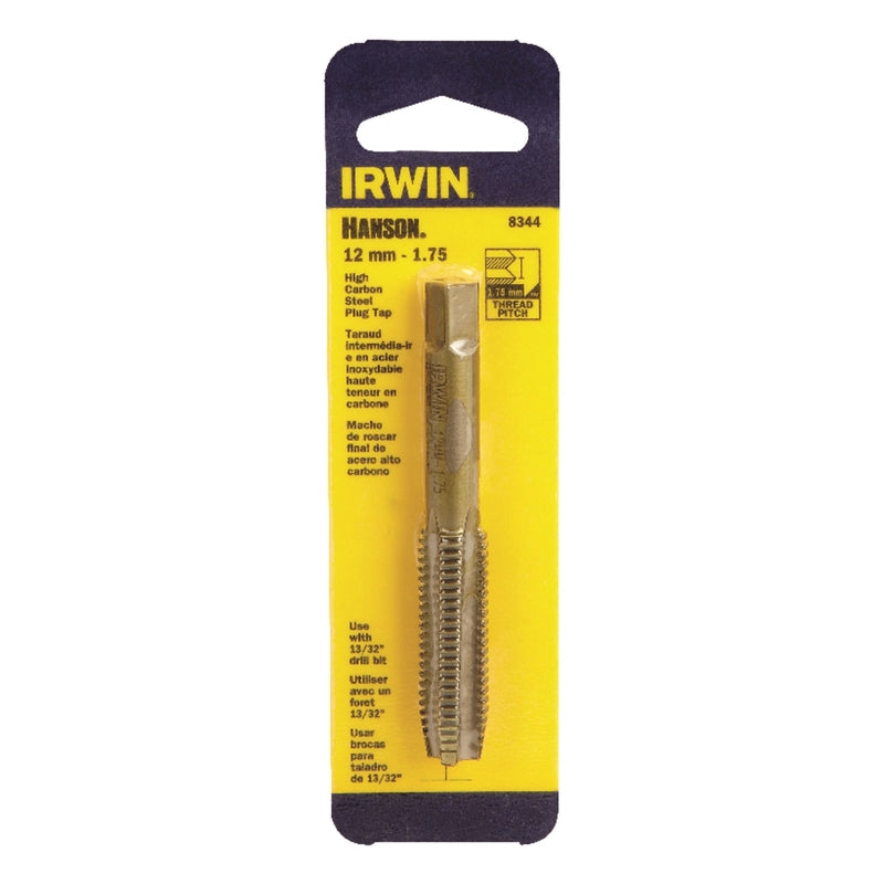 IRWIN - Irwin Hanson High Carbon Steel Metric Plug Tap 12 - 1.75 mm 1 pc