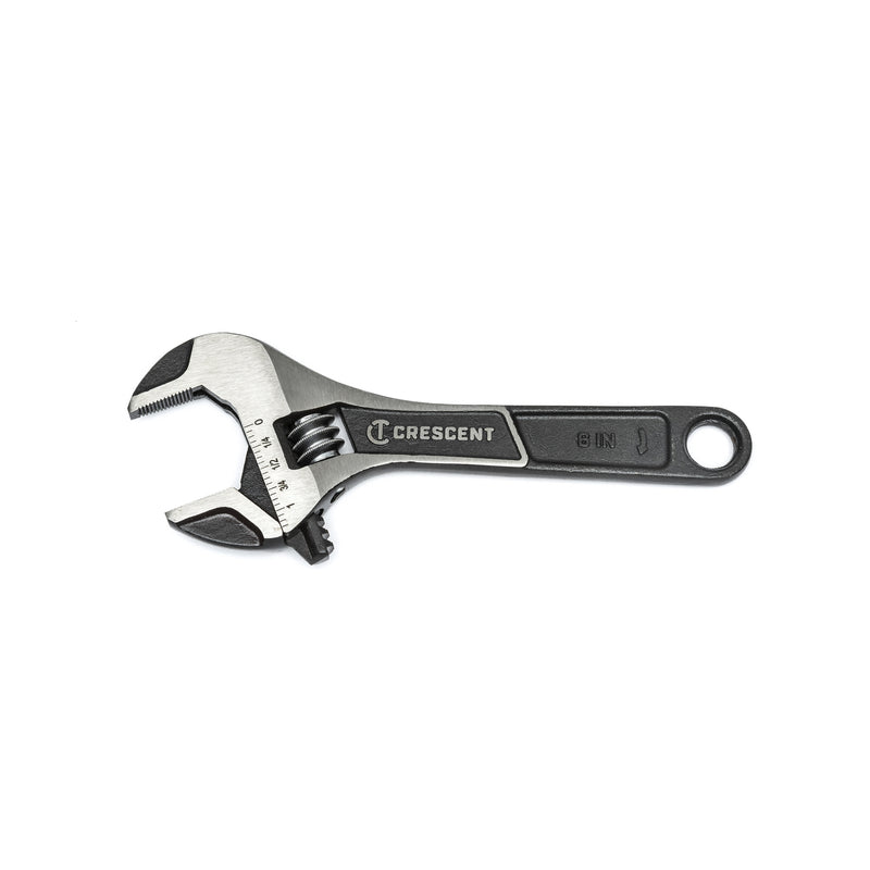 CRESCENT - Crescent Metric and SAE Wide Jaw Adjustable Wrench 6 in. L 1 pc