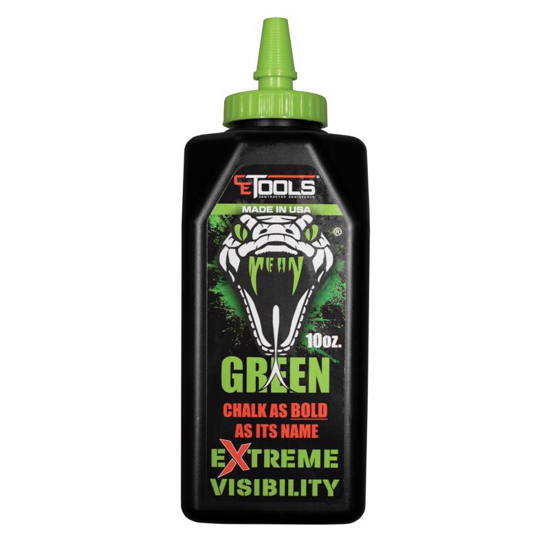 CE TOOLS - CE Tools 10 oz Standard Extreme Visibility Marking Chalk Fluorescent Green 1 pk