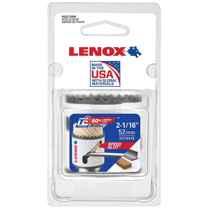 LENOX - Lenox Speed Slot 2-1/16 in. Bi-Metal Hole Saw 1 pc