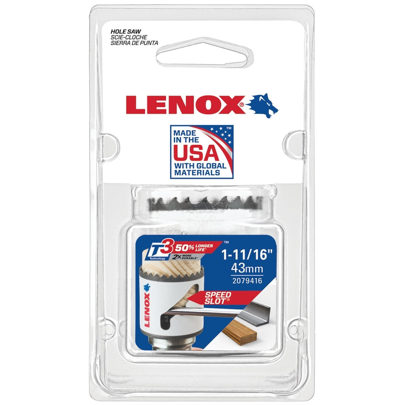 LENOX - Lenox Speed Slot 1-11/16 in. Bi-Metal Hole Saw 1 pc