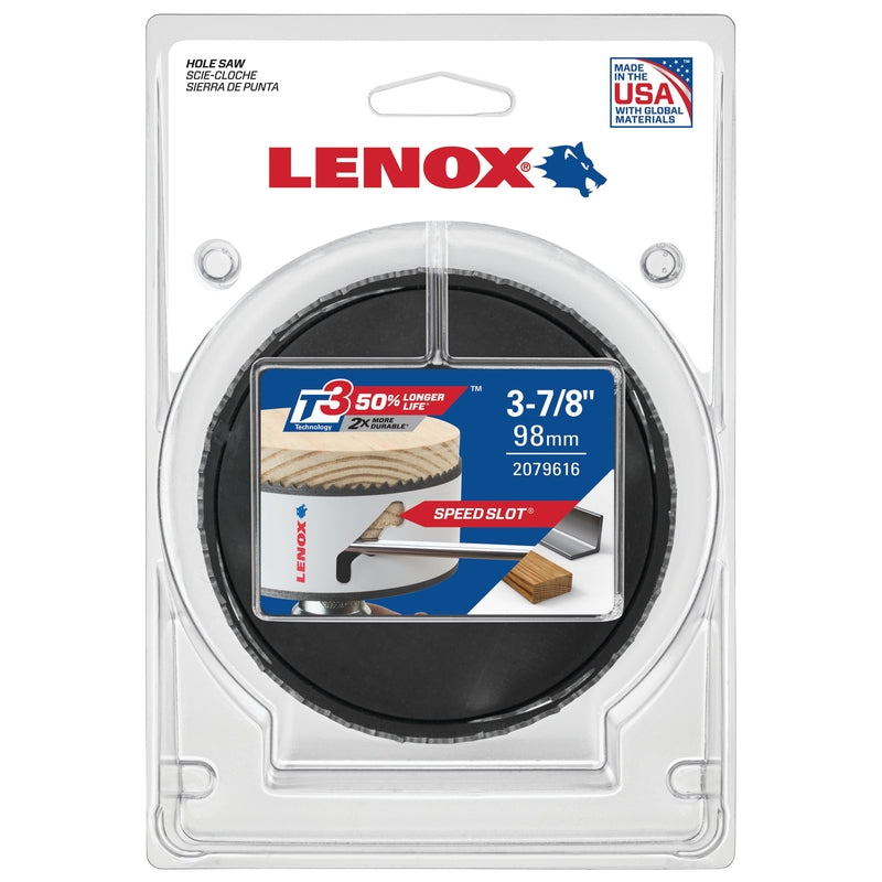 LENOX - Lenox Speed Slot 3-7/8 in. Bi-Metal Hole Saw 1 pc