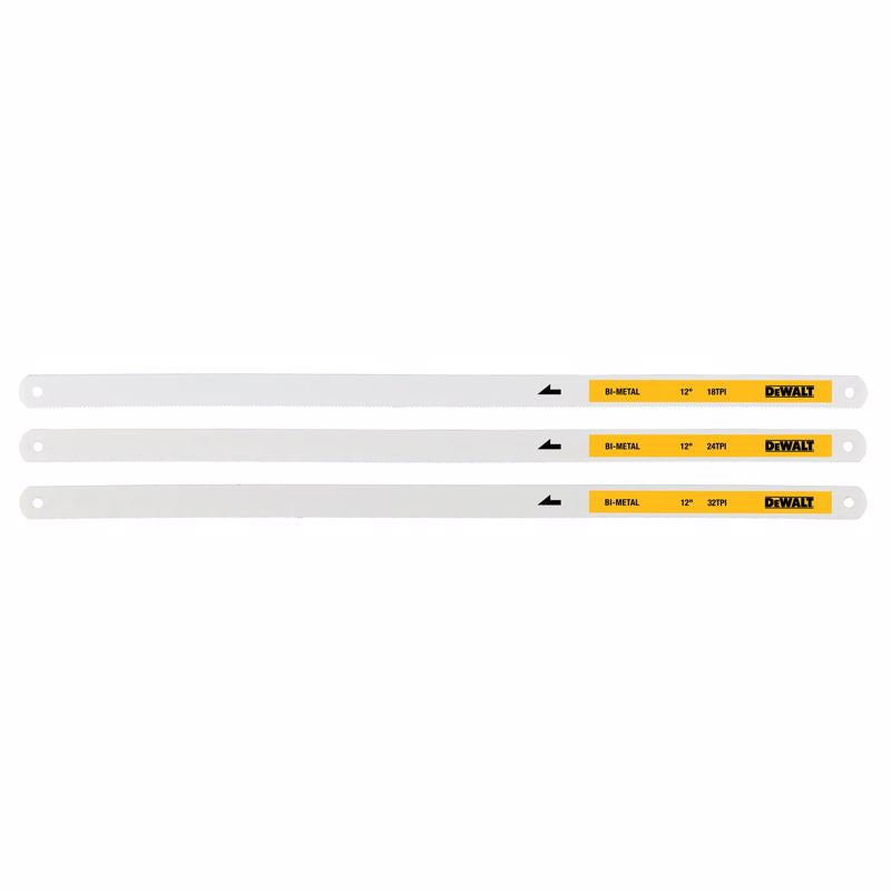 DEWALT - DeWalt 12 in. Bi-Metal Hacksaw Blade Set 3 pk