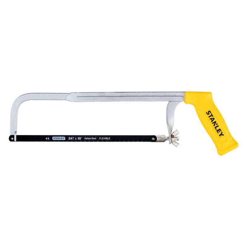 STANLEY - Stanley 10 in. Carbon Steel Adjustable Hacksaw Black/Yellow 1 pc