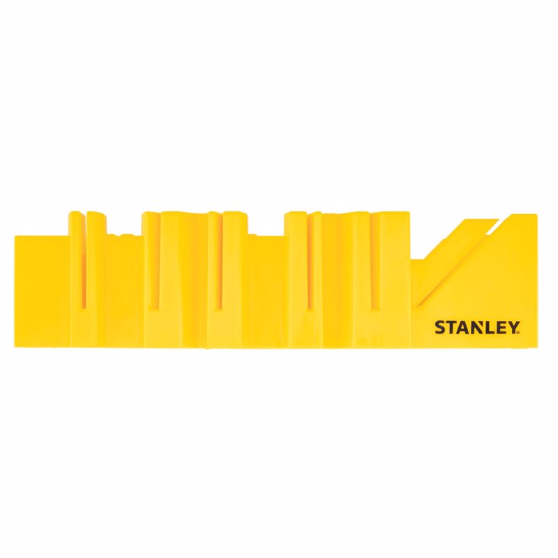 STANLEY - Stanley 12 in. L X 5.2 in. W Plastic Miter Box Yellow 1 pc