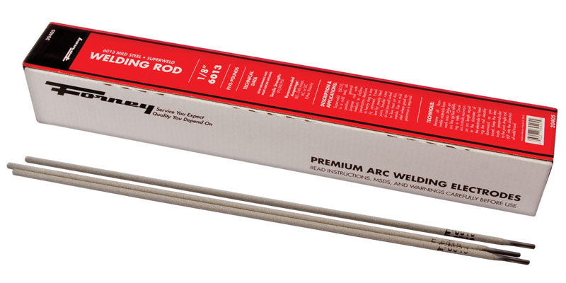 FORNEY - Forney 1/8 in. D X 14.6 in. L E6013 Mild Steel Welding Electrodes 83000 psi 5 lb 1 pk