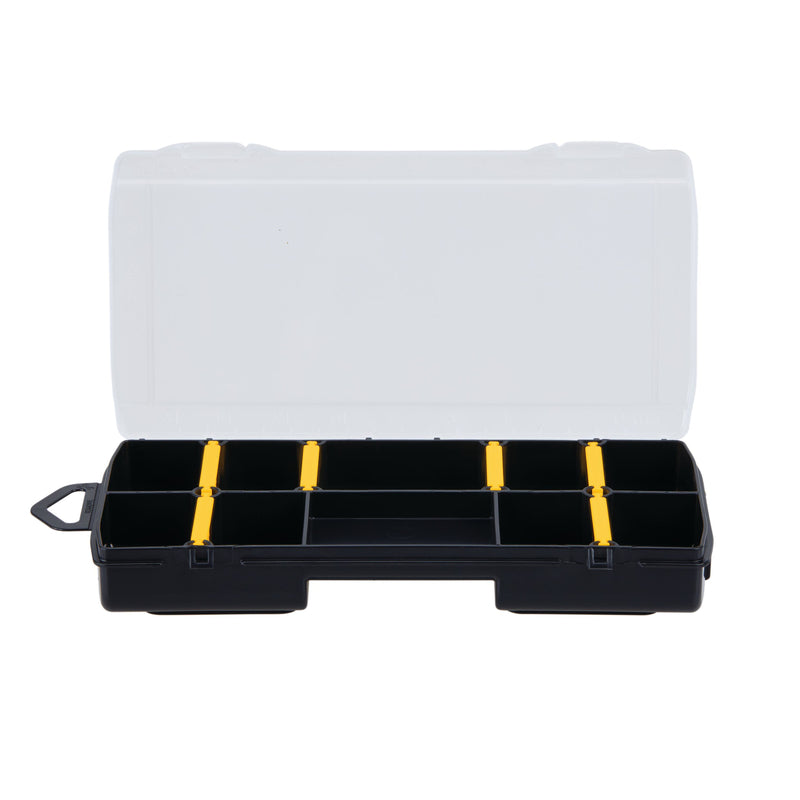 STANLEY - Stanley 8.25 in. Organizer with Clear Lid Black/Yellow