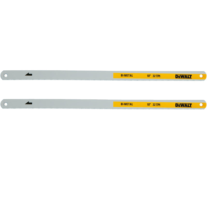 DEWALT - Dewalt 10 in. Bi-Metal Hacksaw Blades 32 TPI 2 pk