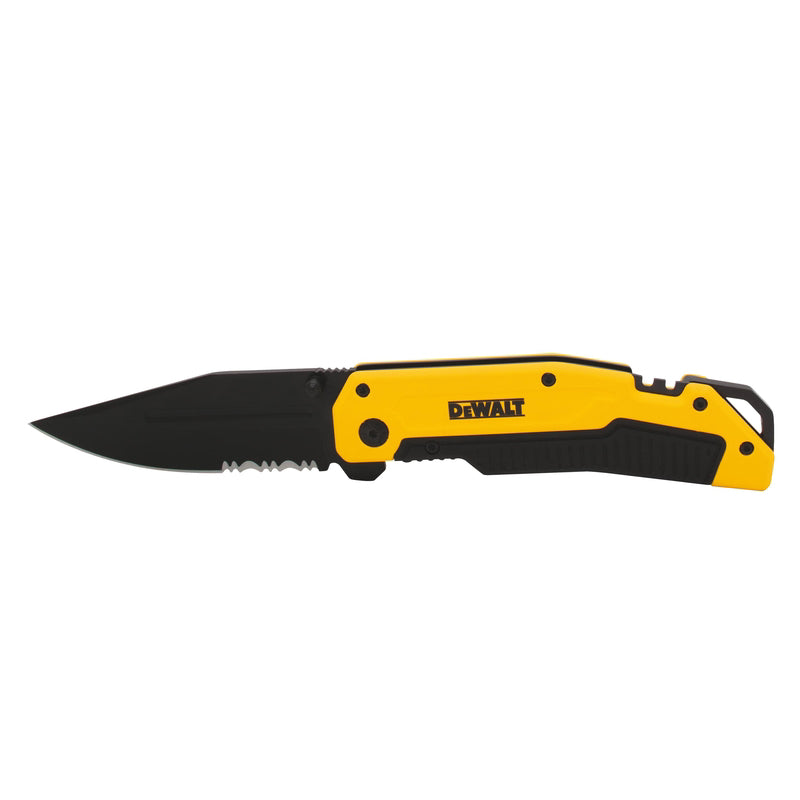 DEWALT - DeWalt Black/Yellow 8CR13MOV Steel 8 in. Premium Pocket Knife