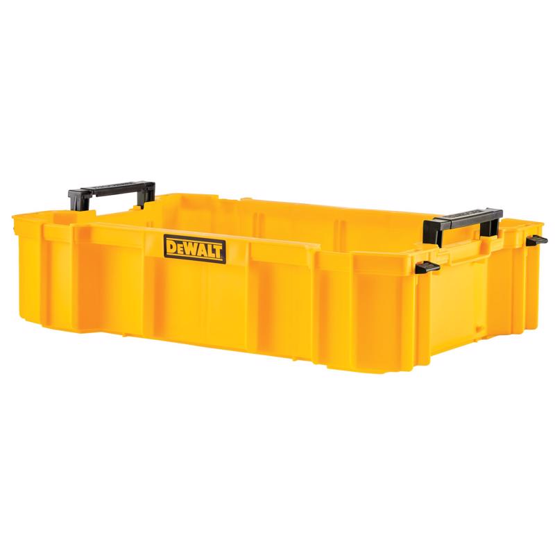 DEWALT - DeWalt ToughSystem 12.05 in. W X 4.5 in. H Deep Tool Tray Polypropylene 1 compartments Black/Yellow