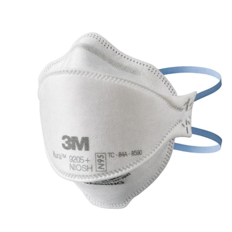 3M - 3M Aura N95 Dust Protection Particulate Respirator 9205+ White 3 pk