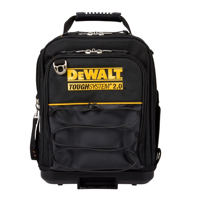 DEWALT - DeWalt ToughSystem 2.0 11.75 in. W X 15.25 in. H Compact Tool Bag 25 pocket Black/Yellow 1 pc