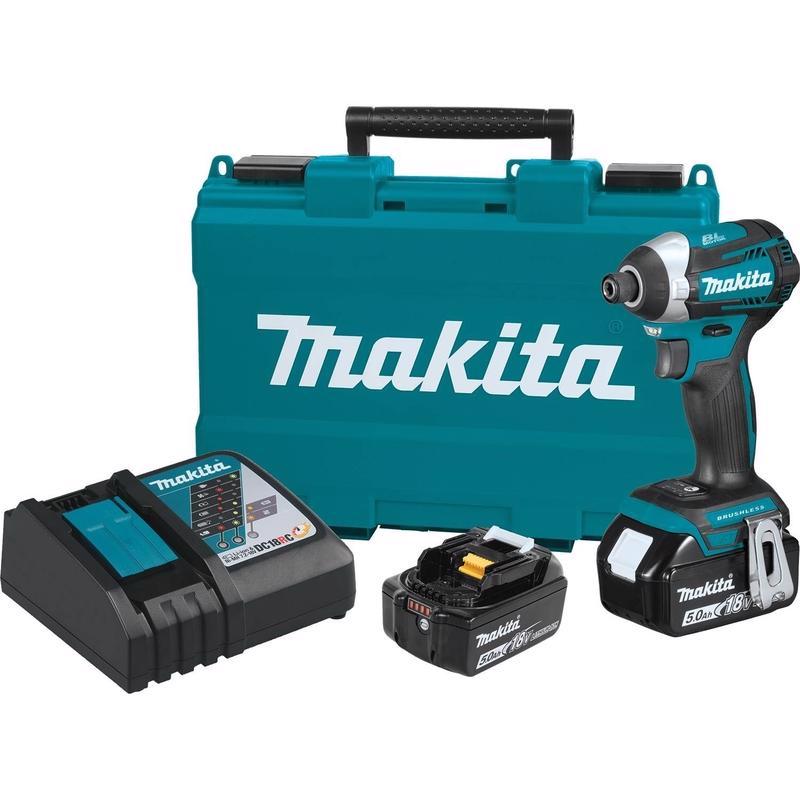 MAKITA - Makita 18V LXT 1/4 in. Cordless Brushless 3-Speed Impact Driver Kit (Battery & Charger)