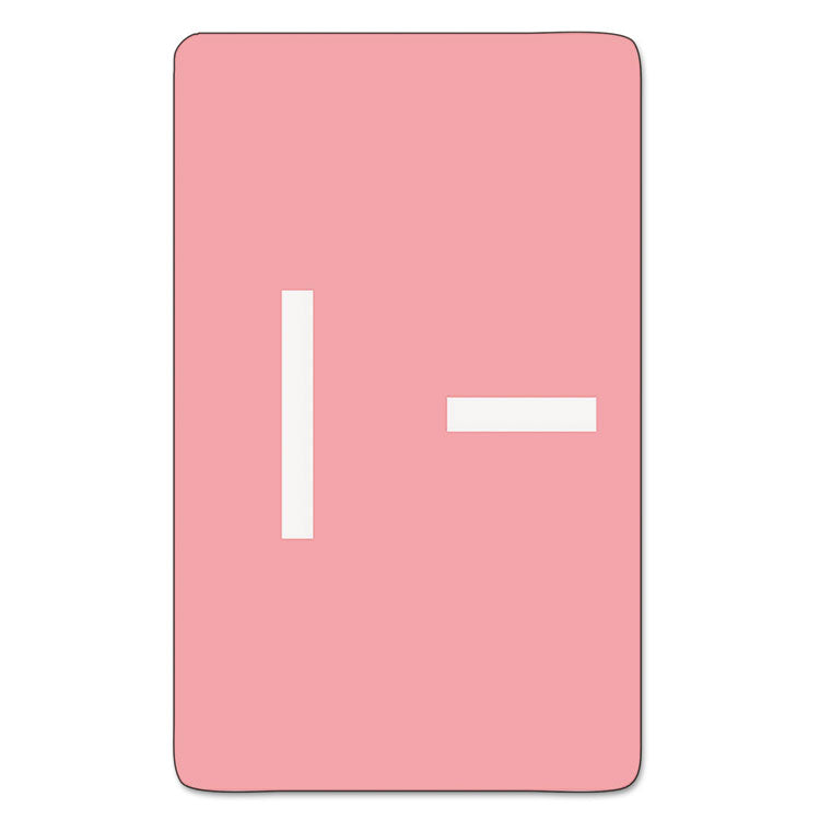 Smead - AlphaZ Color-Coded Second Letter Alphabetical Labels, I, 1 x 1.63, Pink, 10/Sheet, 10 Sheets/Pack