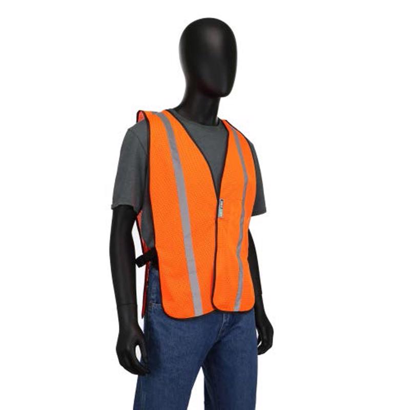 SAFETY WORKS - Safety Works Reflective General Purpose Safety Vest Hi-Viz Orange One Size Fits Most - Case of 3