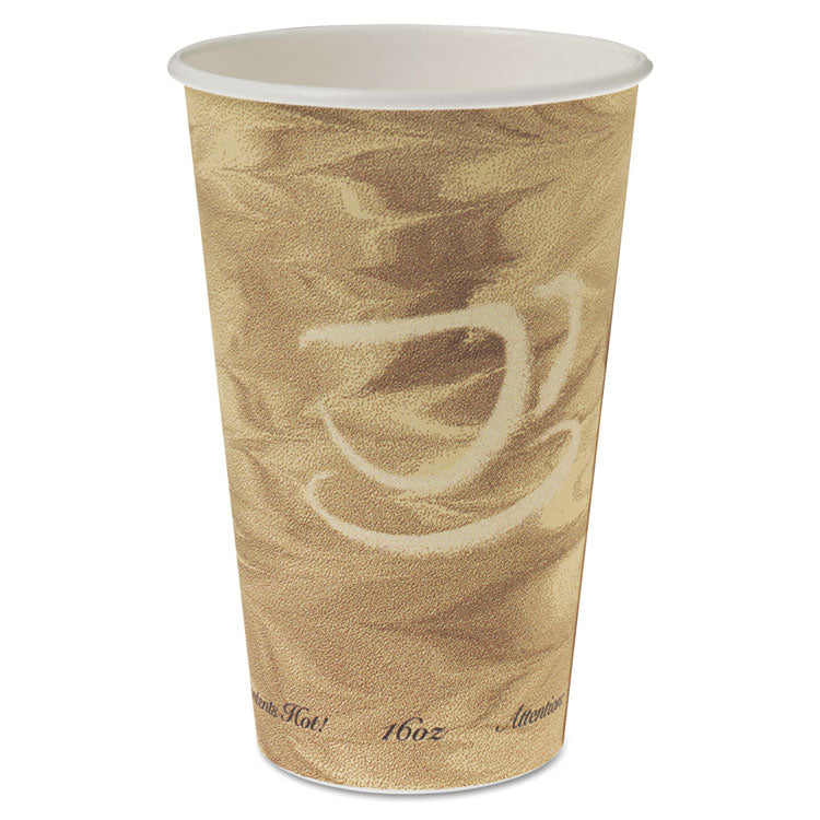 Dart - Mistique Hot Paper Cups, 16 oz, Brown, 50/Sleeve, 20 Sleeves/Carton