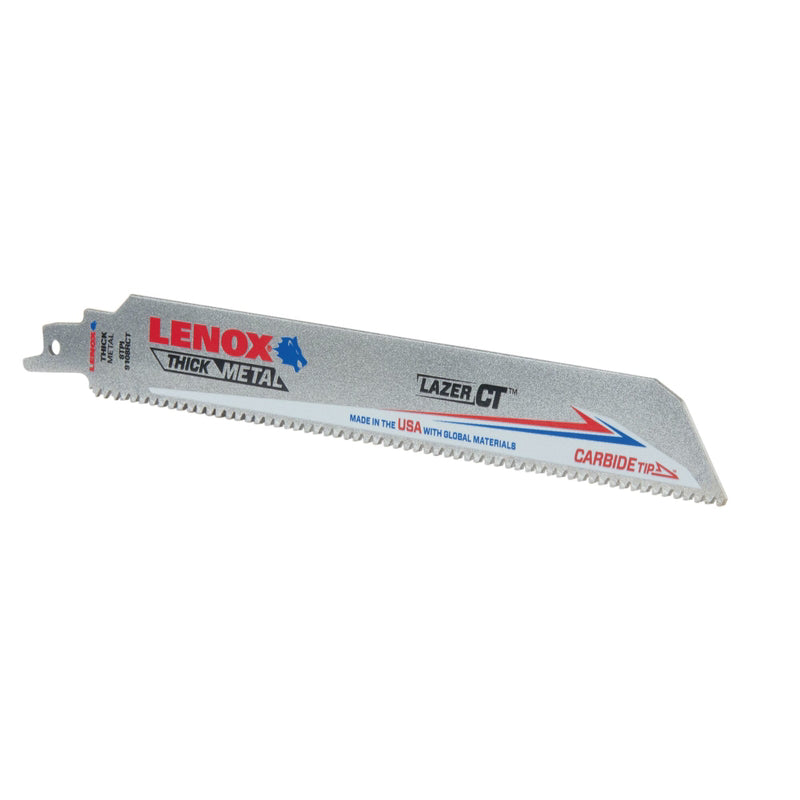 LENOX - Lenox Lazer CT 9 in. Carbide Tipped Reciprocating Saw Blade 8 TPI 1 pc